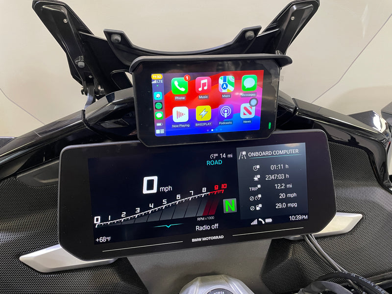 Bike2Play w/ DVR Apple CarPlay / Android Auto Device With Front & Rear Cameras