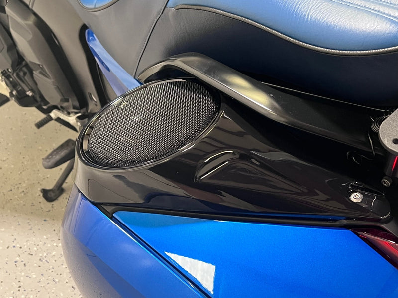 Stage 5 - BMW K1600B & Grand America Front 5 1/4", Rear 6 1/2", and dual 8" Subwoofer Speaker Upgrade. - Motorrad Audio